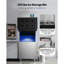 Machine à glaçons, machine à glaçons 360 lb / 24 h avec grand bac de rangement de 250 lb, machine à glaçons auto-nettoyante avec écran tactile pour bar, café, restaurant, commerce
