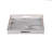 Fara Rectangular Tray Set Of 2, Marble Design, Cutout Handle, White Plastic-123774332