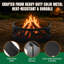 32 in. Round Heavy Duty Steel Fire Pit Ring-1642492241