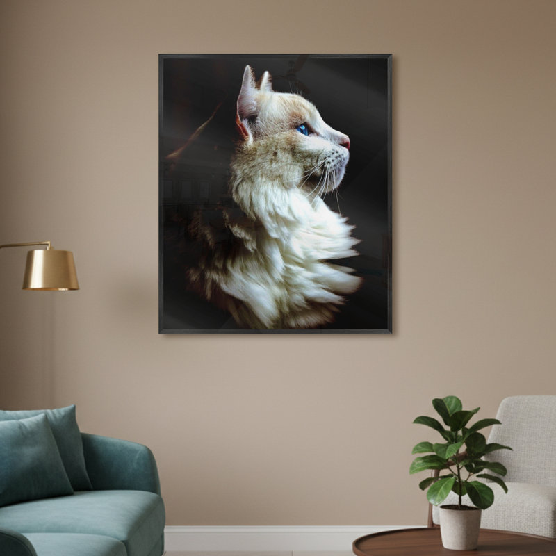 Single Picture Frame LED Illuminated Wall Art Wall Art on Glass / Aluminium, 60cm H x 50cm W