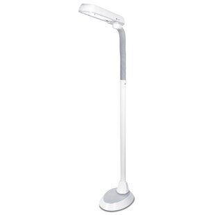 OttLite 36w Pivoting Shade Floor Lamp By Ott Lite in White