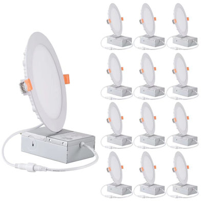 6'' 12 Watt Dimmable Air-Tight IC Rated Recessed Lighting Kit
