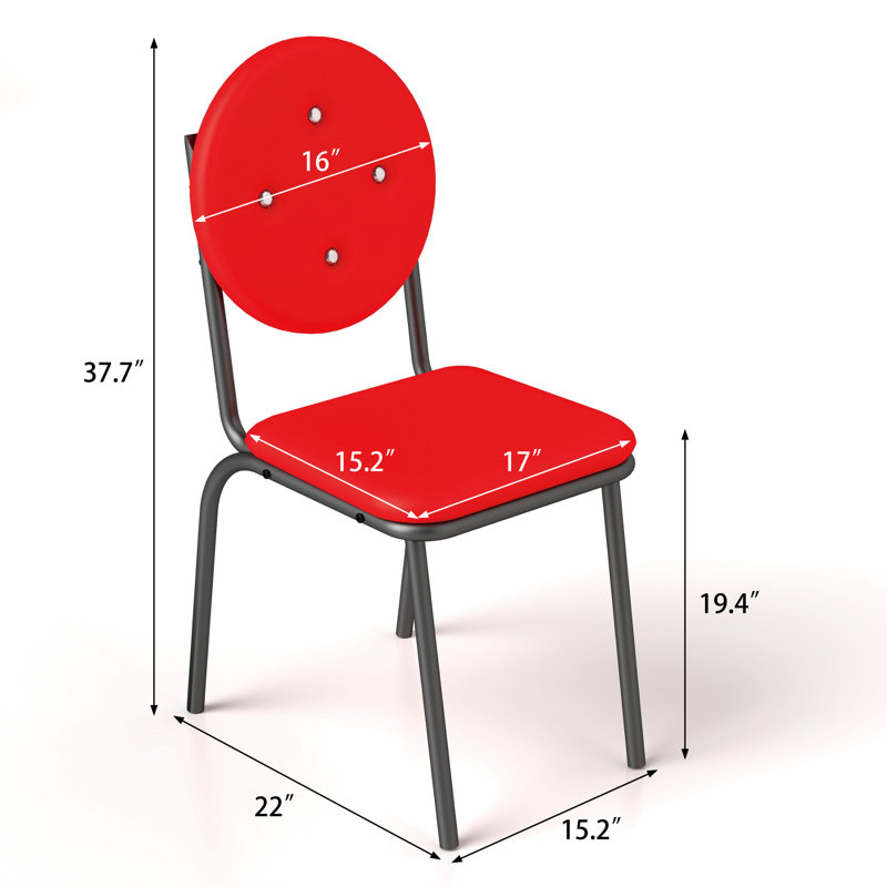 Tabourets de bar durables en similicuir, conception moderne pour la cuisine