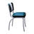 Retro Home Upholstered 'V' Back Dining Chair-18734018