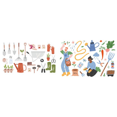 Ensemble de 2 outils de jardinage suédois