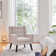 73cm Wide Tufted Polyester Armchair with Solid Wood Legs
