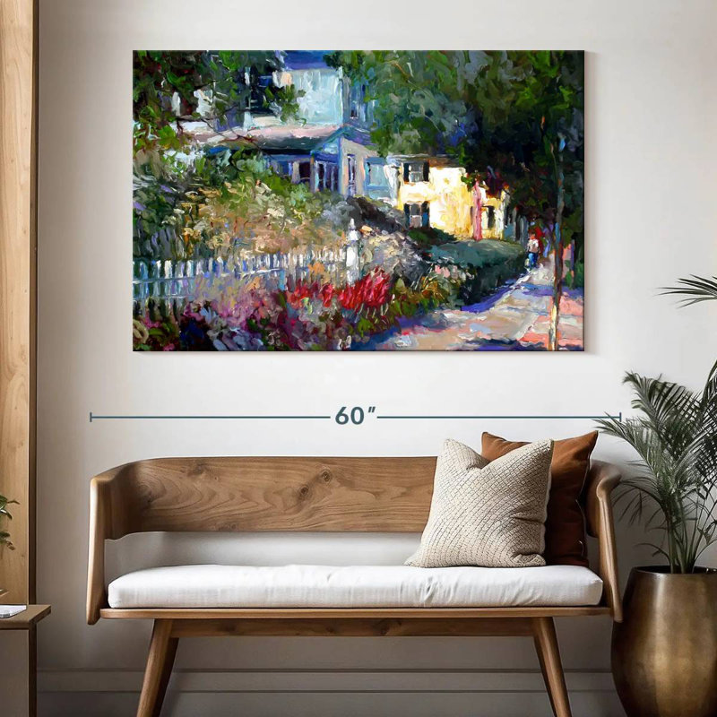 Sireci Yellow Suburbs, 34" H x 51" W