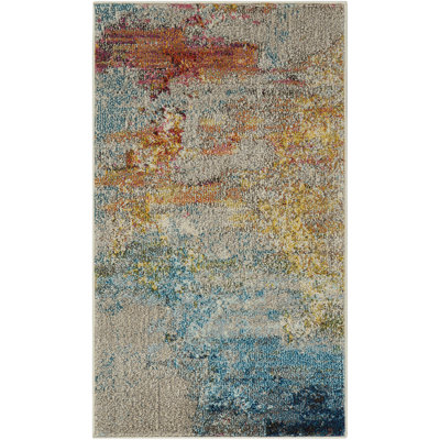 Tapis tissé à la machine 2 pi x 4 pi Sealife