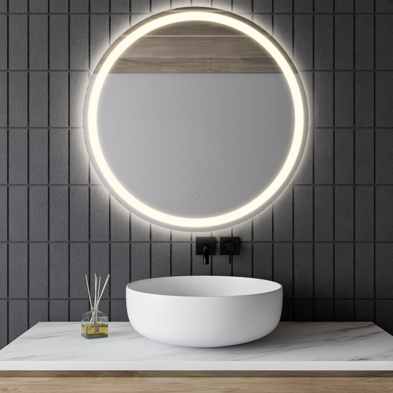 Miroir mural Letosha, 27 po x 27 po