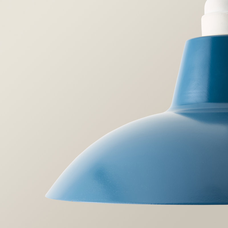 12.2cm H Metal Bowl Pendant Shade ( Clip On ), Dark Blue