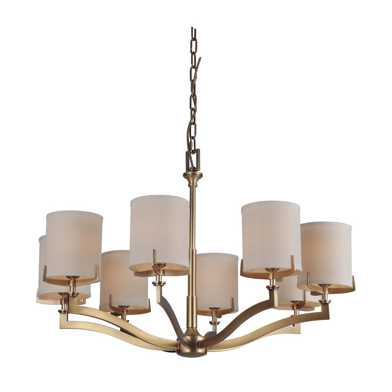 Lustre gris classique/traditionnel 8 lumières Evenson