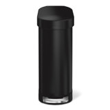 Simplehuman 45 L / 12 Gallon Slim Hands-Free Kitchen Step Trash Can with Liner Rim, Stainless Steel