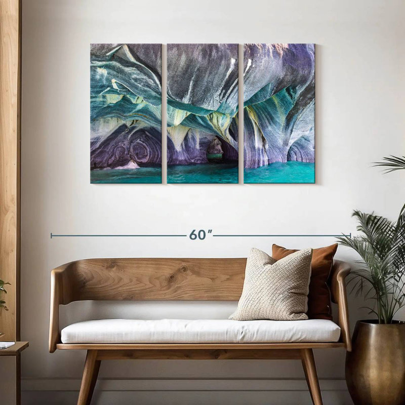 Alvord Marble Caves In Patagonia, 28" H x 45" W