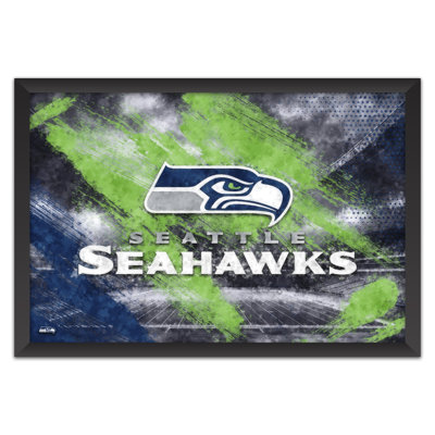 Art mural encadré «Sport coups de pinceau» par Seattle Seahawks