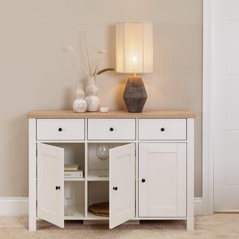 Maryhannah Sideboard, White, 3 Doors