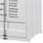 White Wardrobe With Full-Length Container Lock-1194505763
