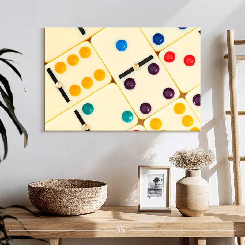 Dominos colorés Senne, H 16 po x l 24 po