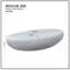 55.12''Fibreglass Elliptical Coffee Table