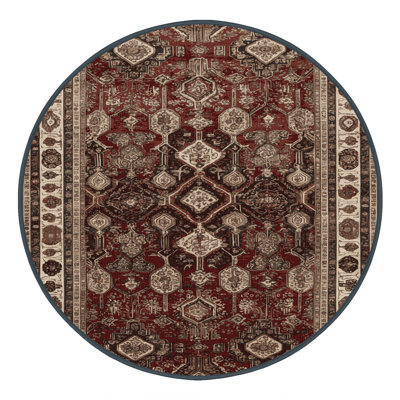 Machine Washable Persian Black Area Rug