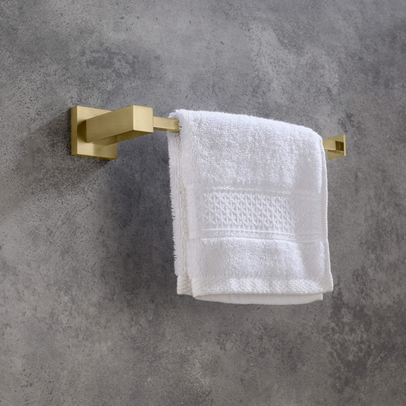 Ensemble de quincaillerie de salle de bain 2 pièces Cube, Or brossé
