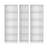 Olson 3 Piece Living Room Set With 3 Bookcases, White-2103632593