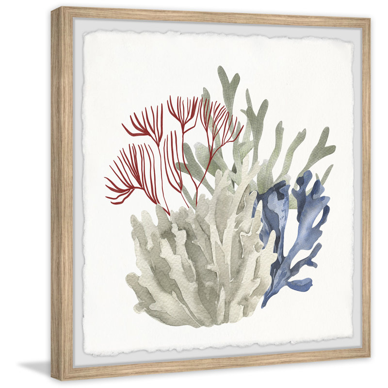 Seaweed Bloom - Single Picture Frame Print, 61cm H x 61cm W x 3.81cm D