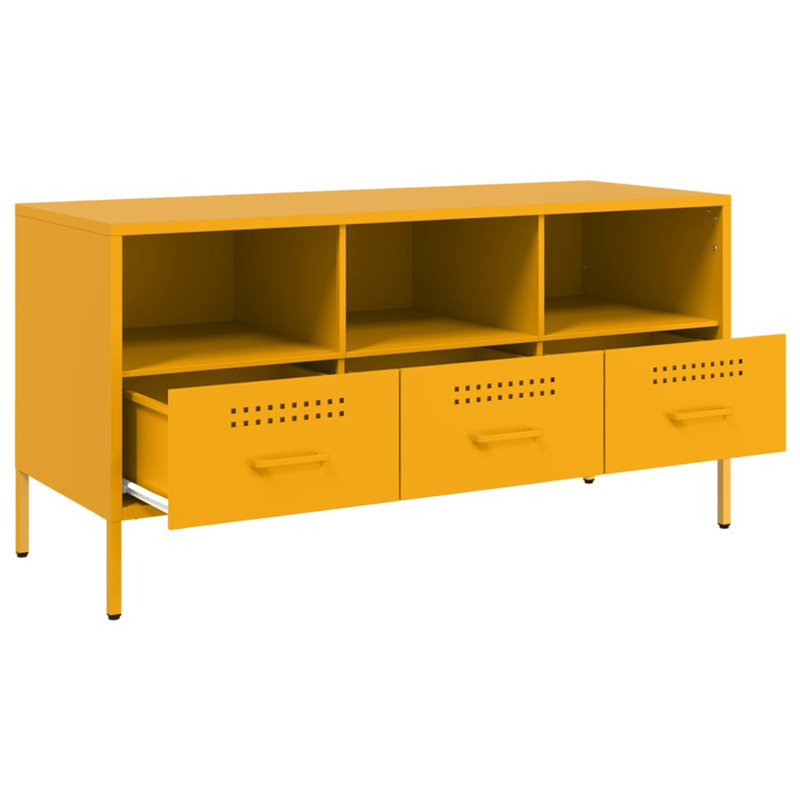 Yes_No_Yes_No_No TV Stand, Mustard Yellow, 100.5cm