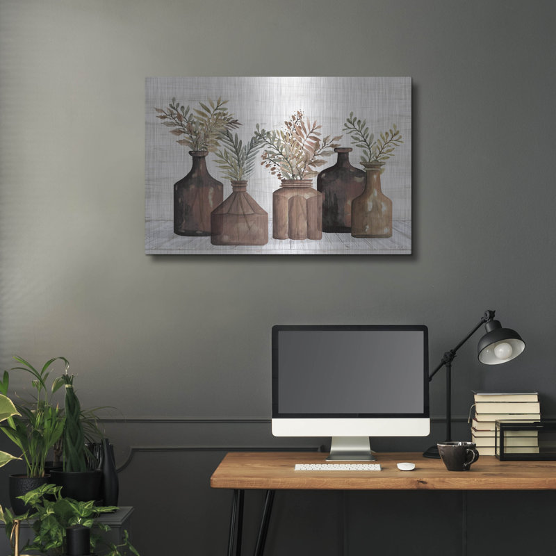  «Spice Amber Still Life 1» par Cindy Jacobs, art mural en métal, 36 po x 24 po, H 24 po x l 36 po