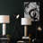 Afton White Alabaster Table Lamp