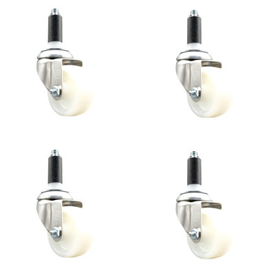 Nylon Swivel Expanding Stem Caster Set