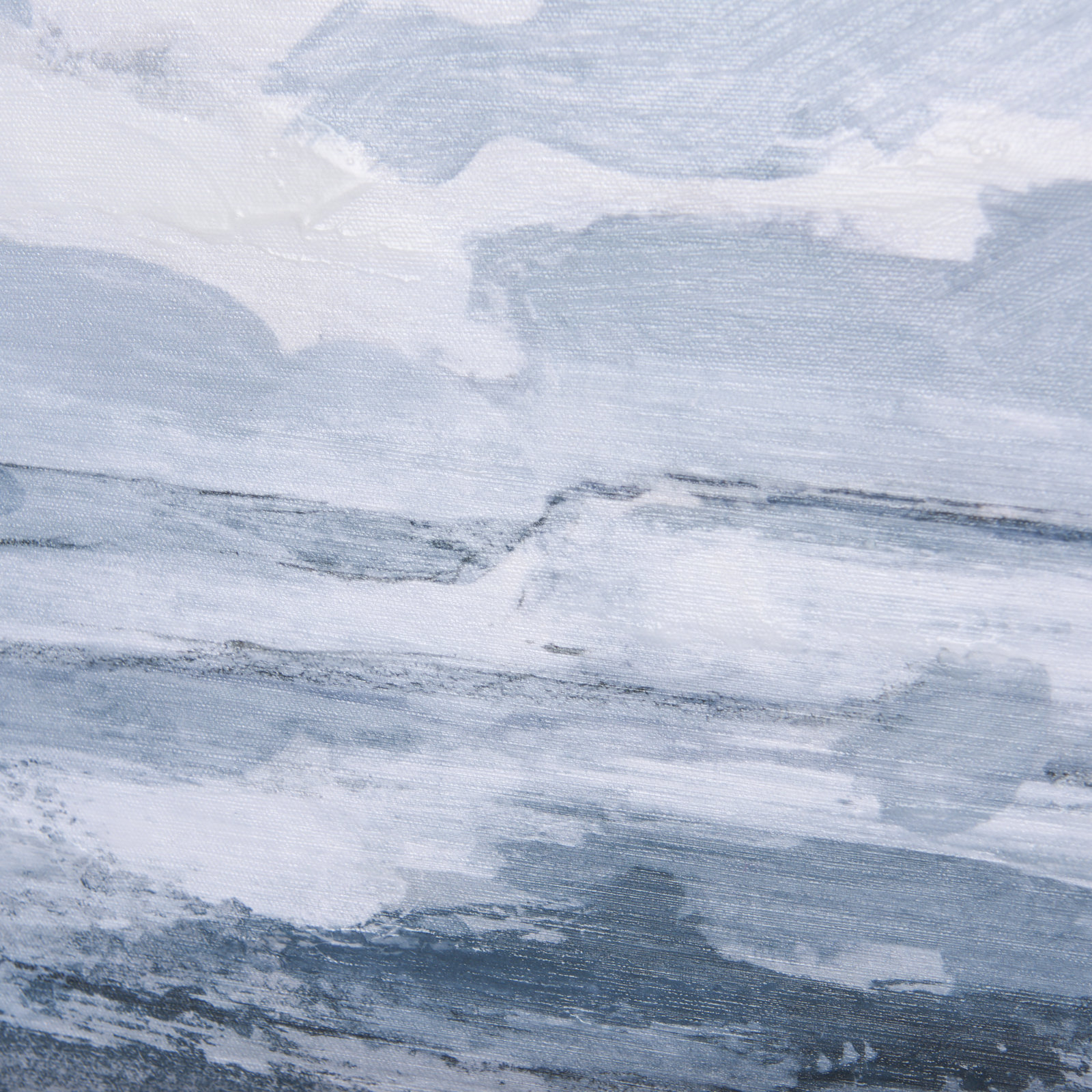 Clouds and Sea I Hand-Embellished Print, 30" H x 30" W x 1.5" D