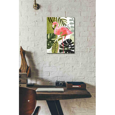 Art mural sur toile «Flamingo Forest I» par Victoria Borges, Bay Isle Home ™