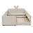 Full Size Upholstered Platform Bed With Cute Rabbit Ear Shaped Headboard, With Safety Rail And Pocket, Boucle Fabric, Beige-1840399841-1840399840