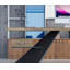 78.74" Wood colour+Black Rectangular Solid Wood+Iron desks-108206110