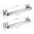 Premium Stainless Steel Towel Bar for Bathroom - Heavy Duty Wall Mounted Shower Towel Rack with Rust-Proof Matte Black Finish - Easy Installation