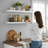 2 Pieces Floating Shelves, Wall Shelf Display Shelves for Living Room/Bedroom/Bathroom/Kitchen-1233567938-1233567950