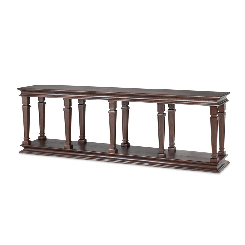 Console Camelot, truffe, H 31 po x l 96 po x P 20 po, Brun