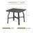 Square Aluminum Outdoor Coffee Table