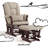 Tuscany Rocking Chair Glider with Ottoman-14352735-14352740