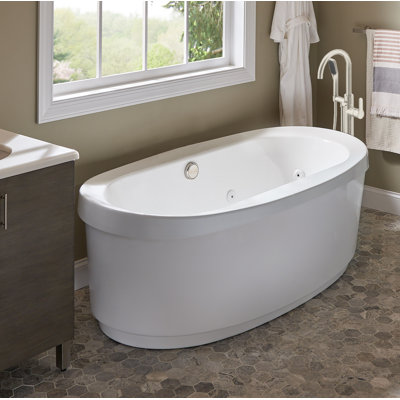 Inizio™ 65.5" x 35.625" Freestanding Whirlpool Bathtub