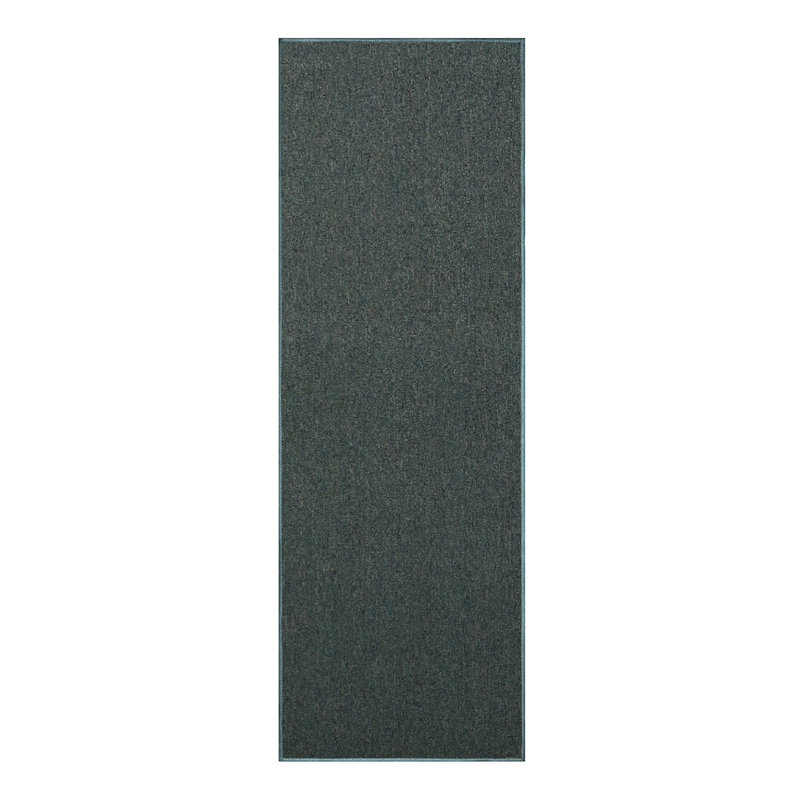 Tapis sarcelle de couleur unie pour l'intérieur et l'extérieur Modern, Tapis de couloir 2 pi x 8 pi
