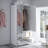 White Mirror Wardrobe With 2 Drawers
