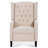 Manual Wing Chair Recliner, High Colorfastness Fabric Chair with Deep Tufted Back | Silver Nailhead Trim, 3 Adjustable Positions for All-Day Comfort-833237055