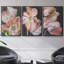 Pastel Parrot Tulips I, ensemble de 3 toiles encadrées sur toile-1970213035-1970213034