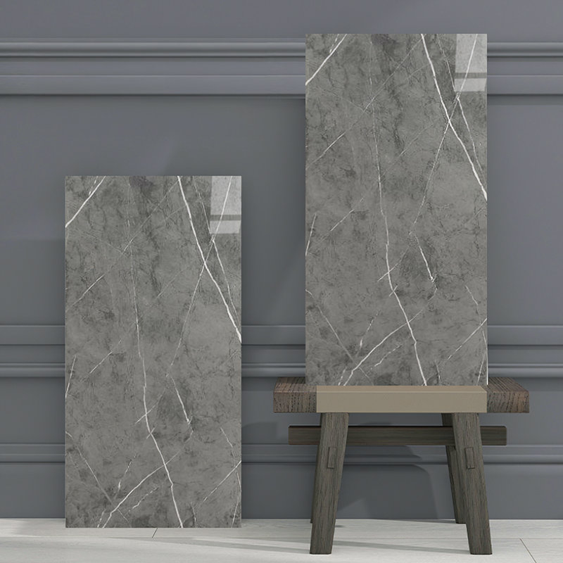 Deivids Peel and Stick Marble Wall Tile, Light Grey