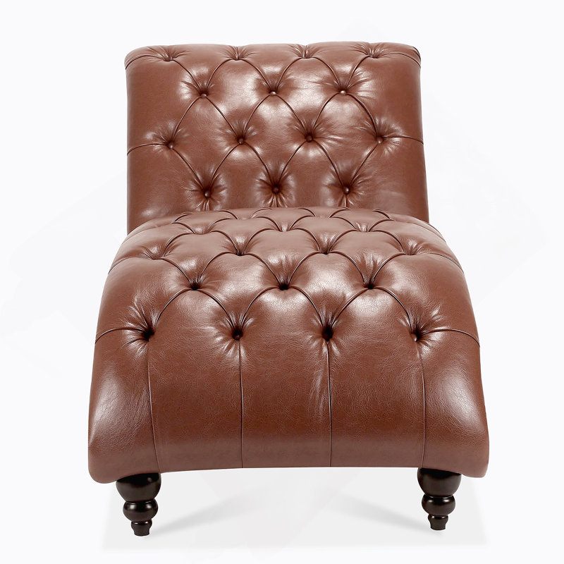 Tufted Armless Chaise Lounge