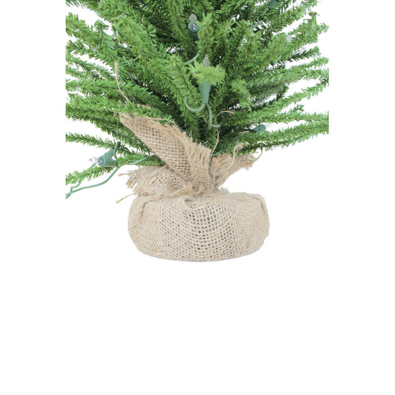 Arbre de Noël vert 2 'H 2' avec 35 lumières DEL
