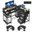 L-Shaped Metal Base Computer Desk-1193912165-1193912167