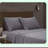 Luxury Soft Microfiber Sheet Set - 6 Piece Solid Bedding Bundle with Pillowcases - Garment Washed for Ultimate Comfort and Durability-116387176