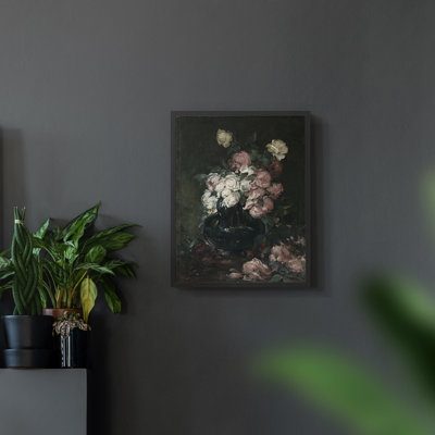 Imprimé floral rétro Lxxxi - impression encadrée
